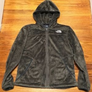 TNF Osito Full Zip Hooded Fuzzy Fleece Jacket LG